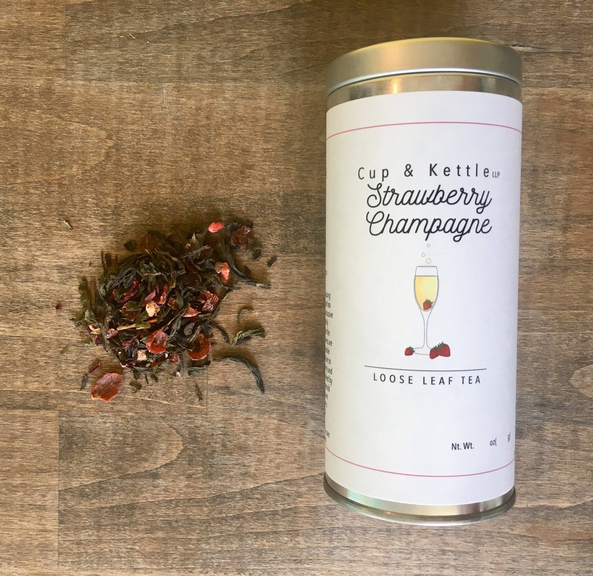 Strawberry Champagne Tea 3 oz Tin - TC Exchange